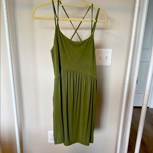 Old Navy Green Sleeveless Mini Sundress